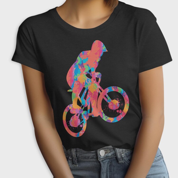 Colorful Cyclist, Tricou Femei