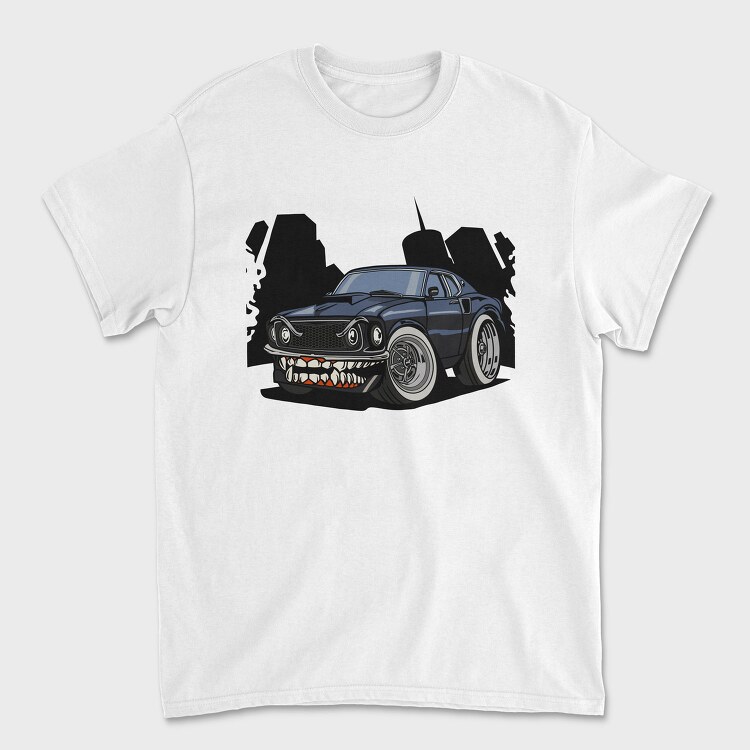Fanged Muscle Car, Tricou Barbati (Unisex)