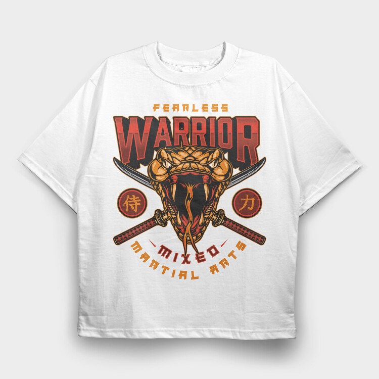 Fearless Warrior Arts 1, Tricou Oversize Barbati (Unisex)