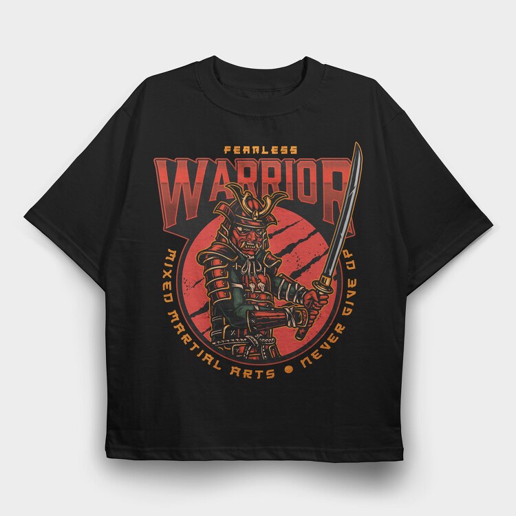 Fearless Warrior Arts, Tricou Oversize Barbati (Unisex)