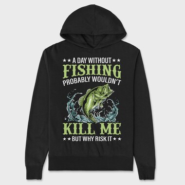 Fishing Kill Me, Hanorac Oversize Barbati (Unisex)