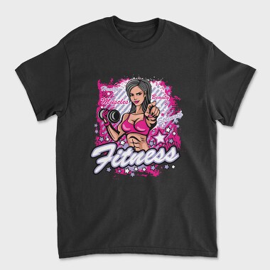 Fitness Girl Power, Tricou Barbati (Unisex)