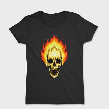 Flaming Skull, Tricou Femei