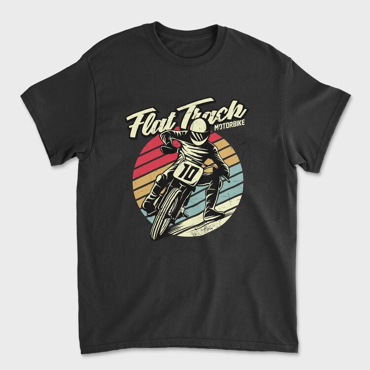 Flat Track Rider, Tricou Barbati (Unisex)