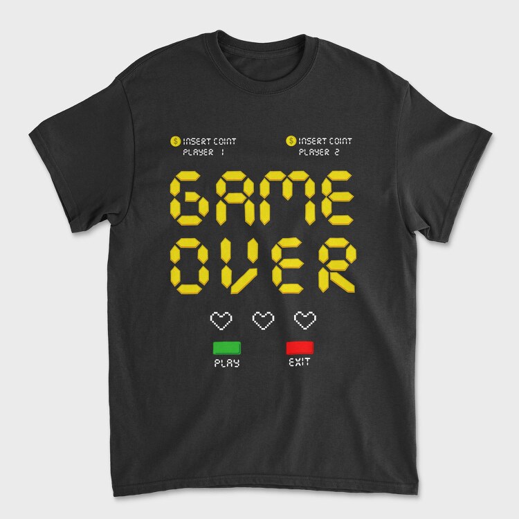 Game Over Cash, Tricou Barbati (Unisex)