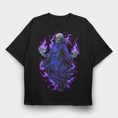 Ghostly Flames, Tricou Oversize Barbati (Unisex)
