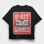8 Bit Gaming Nostalgia, Tricou Oversize Barbati (Unisex)