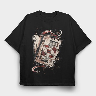 Ace Jack Spade, Tricou Oversize Barbati (Unisex)