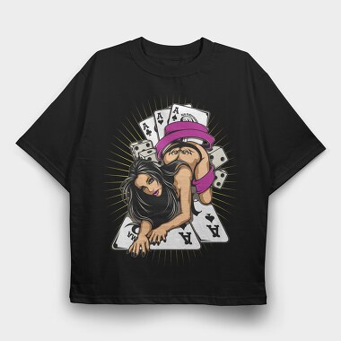 Aces Of Spades, Tricou Oversize Barbati (Unisex)