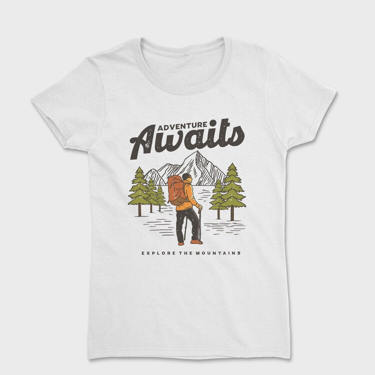 Adventure Awaits Hike, Tricou Femei