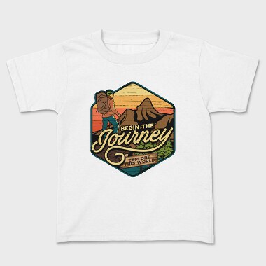 Begin The Journey Explore World, Tricou Copii