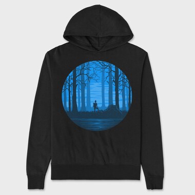 Blue Forest Wanderer, Hanorac Oversize Barbati (Unisex)