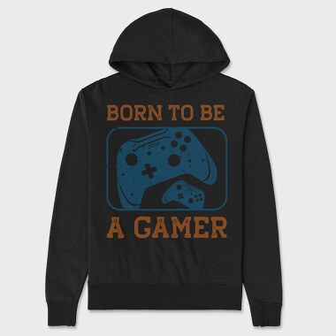 Born To Be A Gamer, Hanorac Oversize Barbati (Unisex)