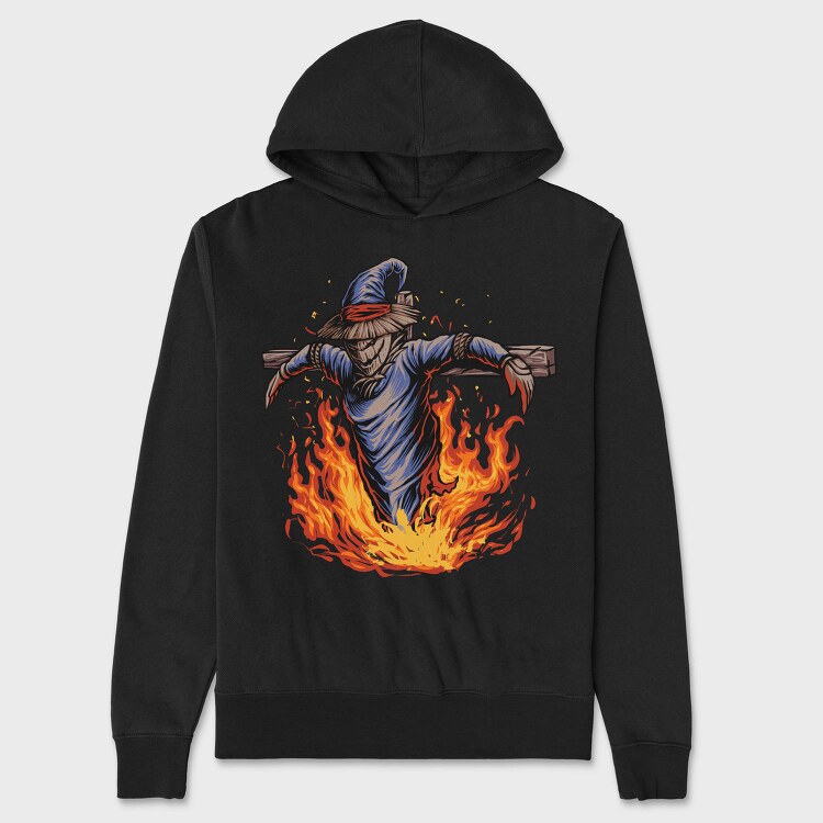 Burning Scarecrow, Hanorac Oversize Barbati (Unisex)