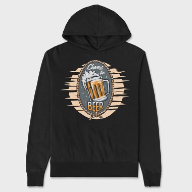 Cheers The Beer Mug, Hanorac Oversize Barbati (Unisex)