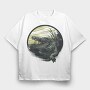 Alligator Attack, Tricou Oversize Barbati (Unisex)