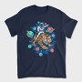 Astronaut Tiger Space, Tricou Barbati (Unisex)