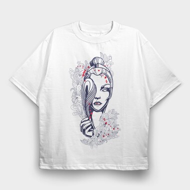 Bloodflower, Tricou Oversize Barbati (Unisex)