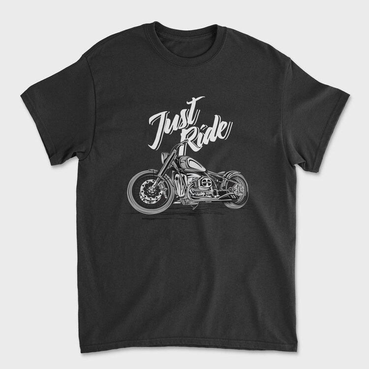 Just Ride Chopper, Tricou Barbati (Unisex)