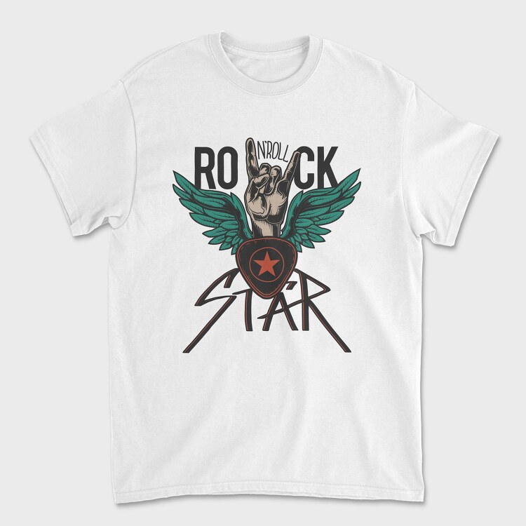 Rockstar Wings, Tricou Barbati (Unisex)