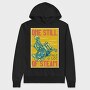 Skeleton Steam Ride, Hanorac Oversize Barbati (Unisex)