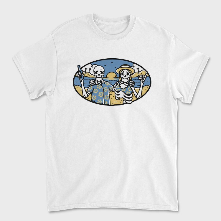 Skeletons Beach Party, Tricou Barbati (Unisex)