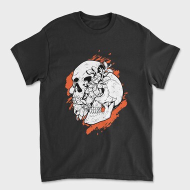 Skull Bloom, Tricou Barbati (Unisex)