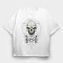 Skull Moon Ritual, Tricou Oversize Barbati (Unisex)