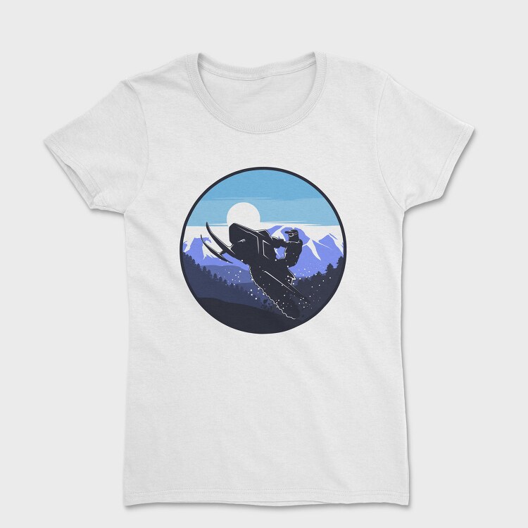 Snowboarders Moonrise, Tricou Femei
