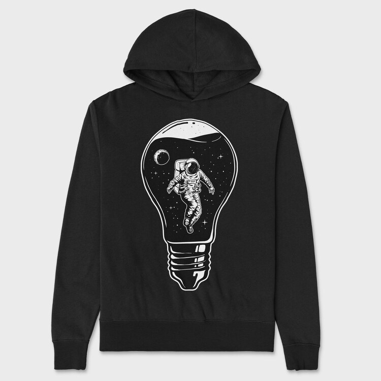 Space Bulb Idea, Hanorac Oversize Barbati (Unisex)