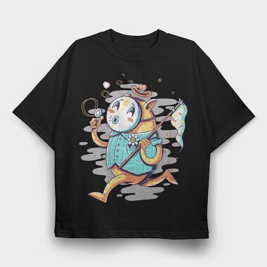 Cowboy Bubbles, Tricou Oversize Barbati (Unisex)