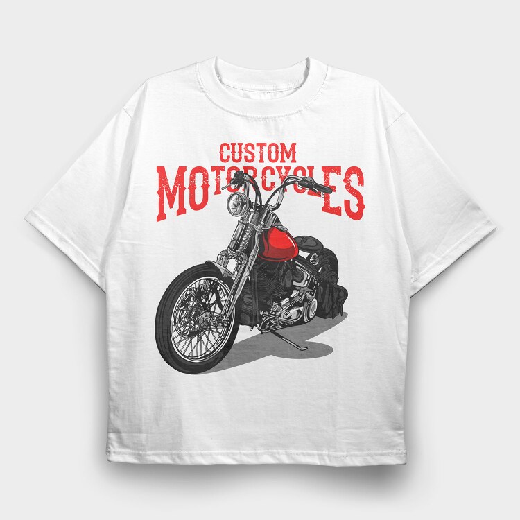 Custom Chopper Ride, Tricou Oversize Barbati (Unisex)
