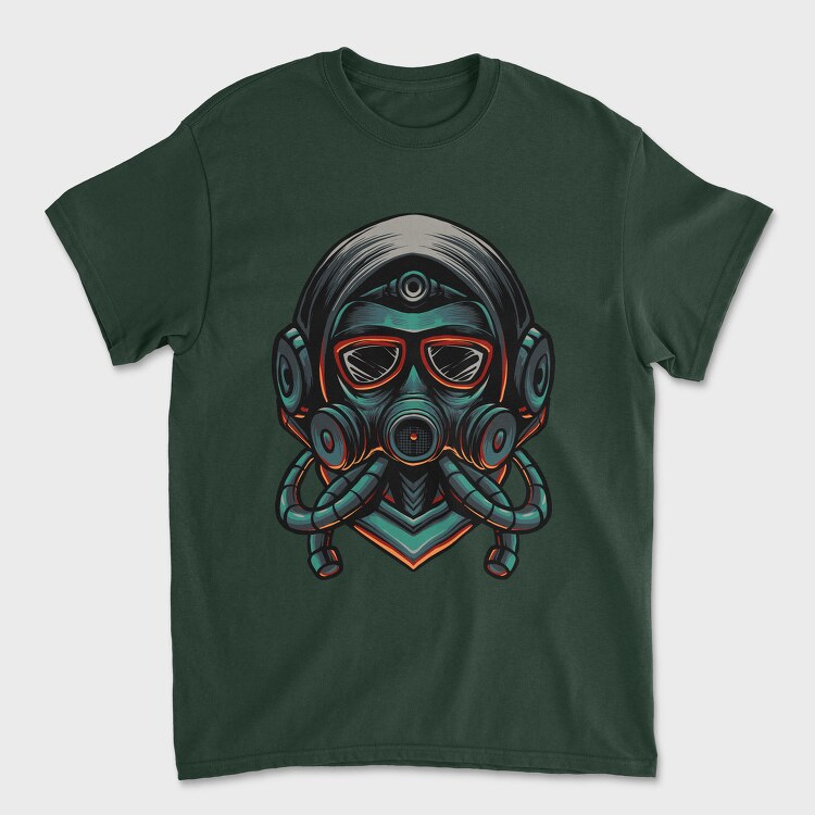 Cyberpunk Gasmask, Tricou Barbati (Unisex)