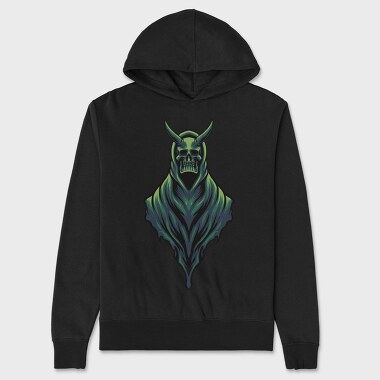Dark Skull Hood, Hanorac Oversize Barbati (Unisex)