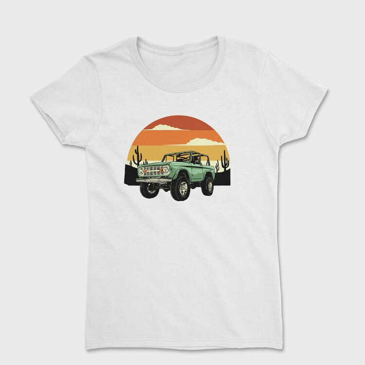 Desert Bronco Sunset, Tricou Femei