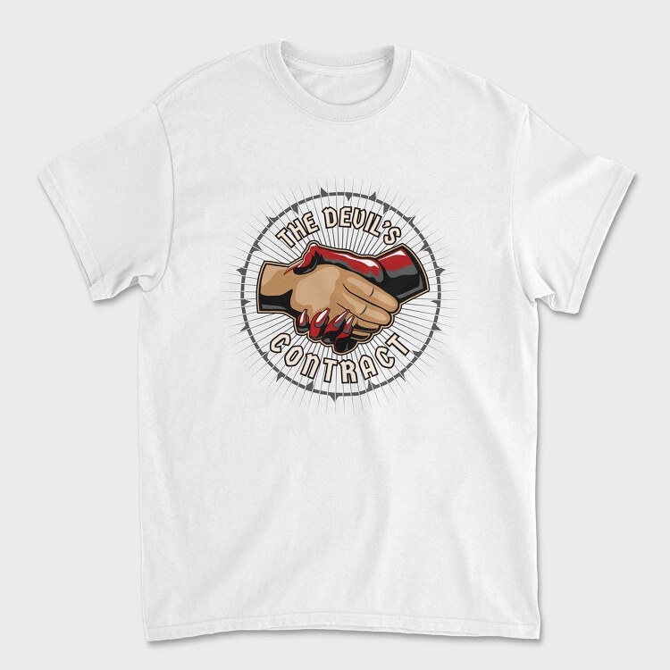 Devils Handshake, Tricou Barbati (Unisex)