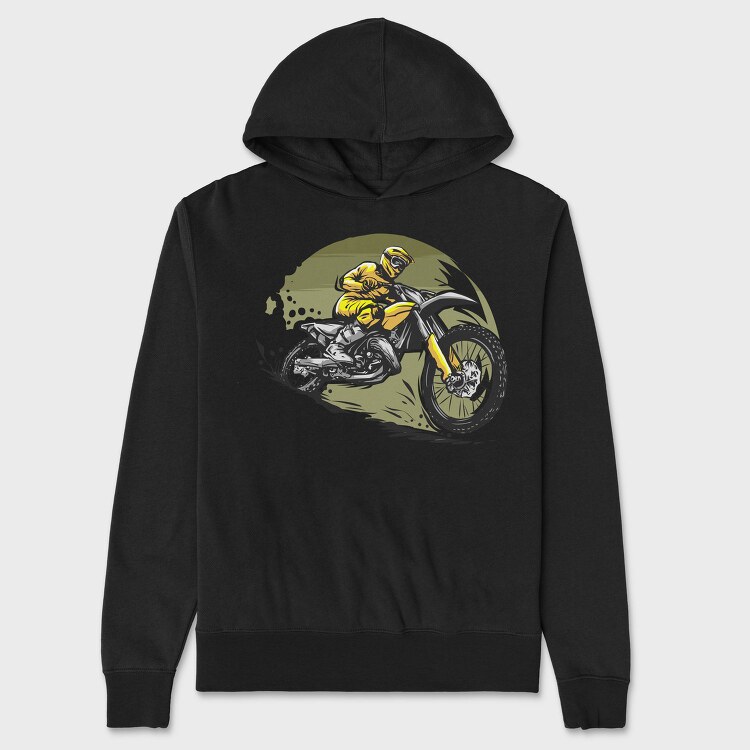 Dirt Bike Rider 1, Hanorac Oversize Barbati (Unisex)