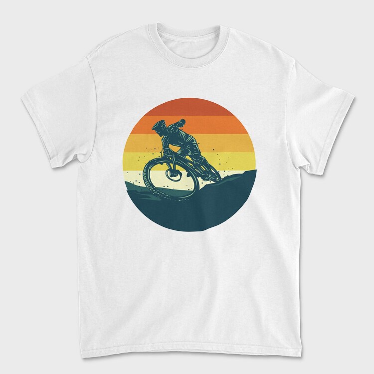 Dirt Bike Sunset, Tricou Barbati (Unisex)
