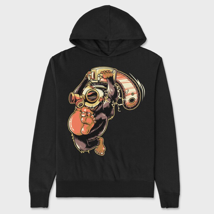 Diving Monkey, Hanorac Oversize Barbati (Unisex)