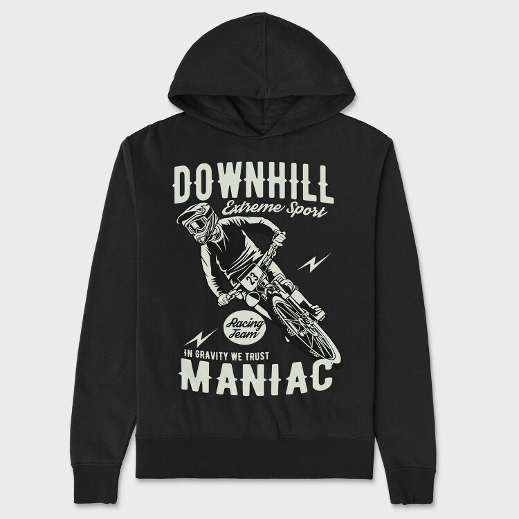 Downhill Racing Maniac, Hanorac Oversize Barbati (Unisex)