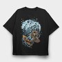 Diving Wave Splash, Tricou Oversize Barbati (Unisex)
