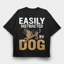 Dog Run, Tricou Oversize Barbati (Unisex)