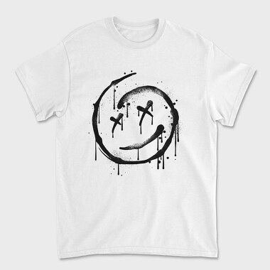 Grunge Smiley, Tricou Barbati (Unisex)