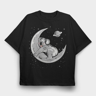 Koala Moon Night, Tricou Oversize Barbati (Unisex)