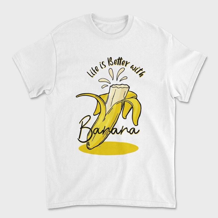 Life Is Better Banana, Tricou Barbati (Unisex)