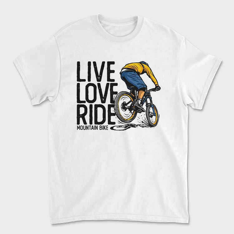 Live Love Ride, Tricou Barbati (Unisex)