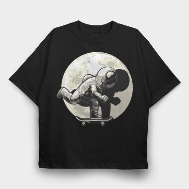 Moonboarder, Tricou Oversize Barbati (Unisex)