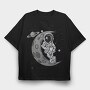 Moonwalk Astronaut, Tricou Oversize Barbati (Unisex)