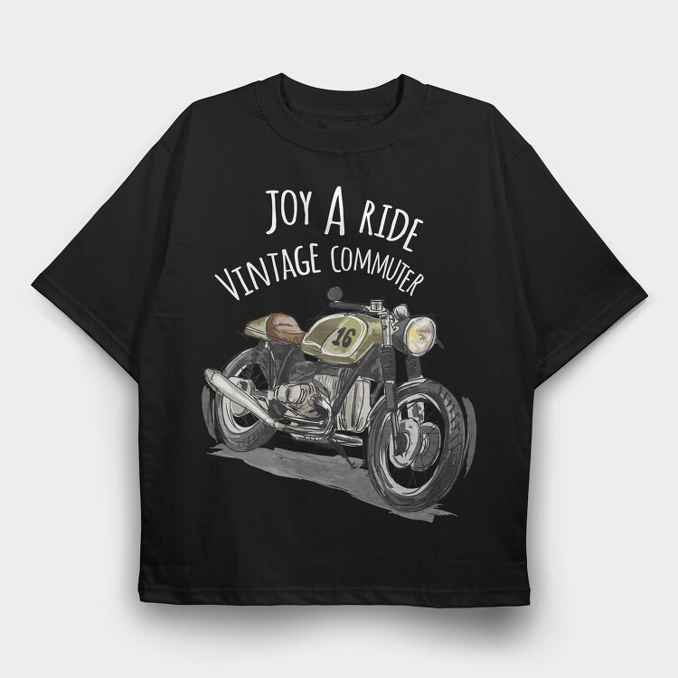 Motorcycle 16, Tricou Oversize Barbati (Unisex)