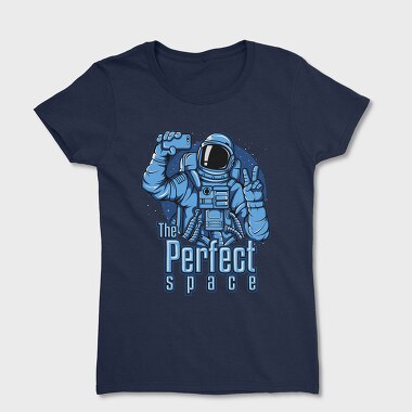 Space Selfie Astronaut, Tricou Femei